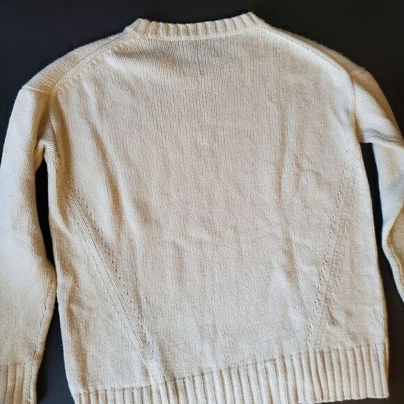 J. Crew white thick sweater - Picture 7 of 10